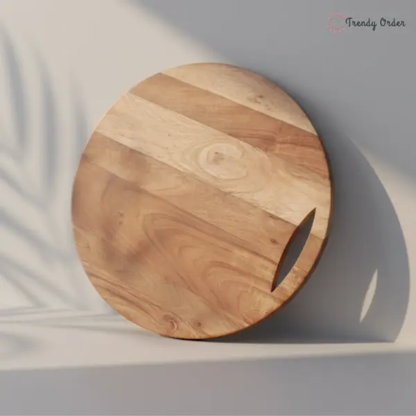 Round Acacia Wooden Chopping Board
