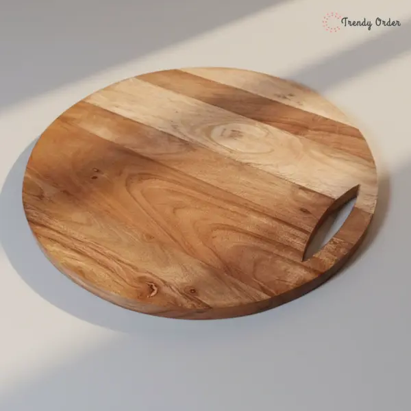 Round Acacia Wooden Chopping Board