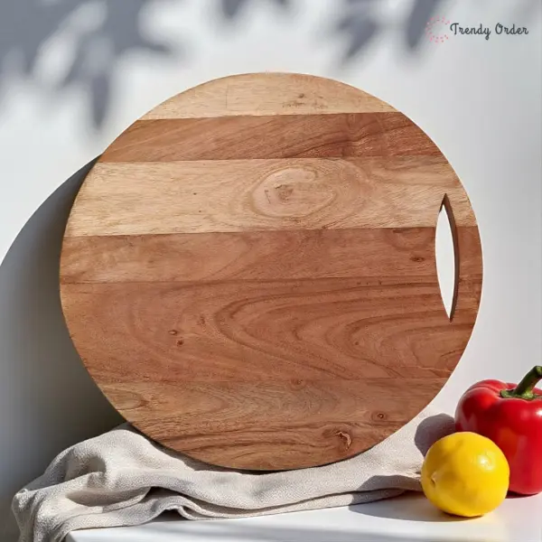 Round Acacia Wooden Chopping Board