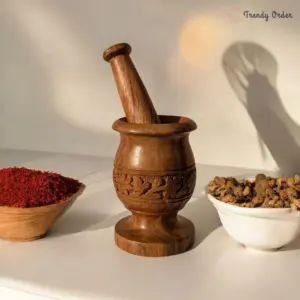 Carved Wooden Okhli
