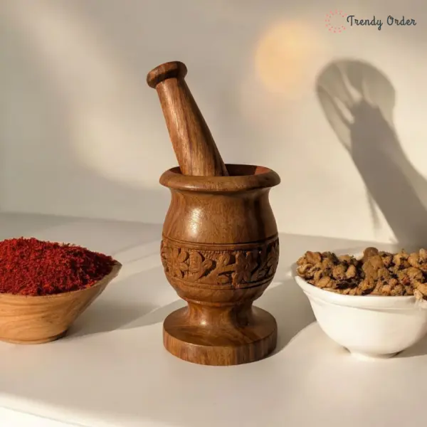Carved Wooden Okhli