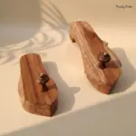 Sagwan Teak Wood Khadau Paduka