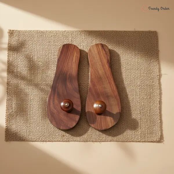 Heeled Traditional Wooden Khadau