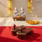 Floral Carved Wooden Khadau