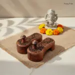 Floral Carved Wooden Khadau