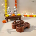 Floral Carved Wooden Khadau
