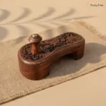 Floral Carved Wooden Khadau