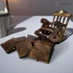 Coaster Set with Rocking Chair Holder