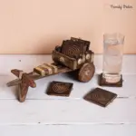 Bullock Cart Wooden Coaster