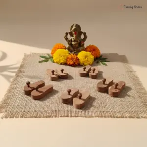 1 Inch Wooden Pooja Khadau