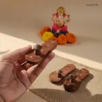 Pooja Khadau Paduka with Brass Stars