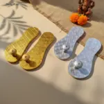 Golden & Silver Charan Paduka Combo for Pooja