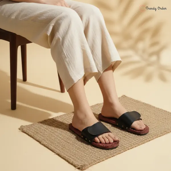 Wooden Acupressure Massager Slipper