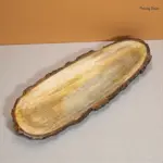 Oval Wooden Bark Serving Platter