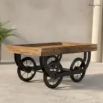 Wooden Cart Serving Platter