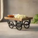 Wooden Cart Serving Platter