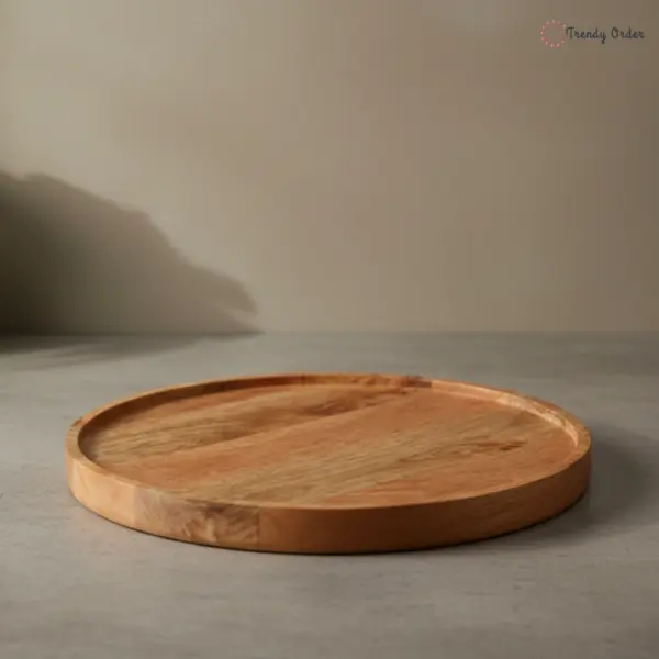 Round Wooden Serving Platter