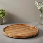 Round Wooden Serving Platter