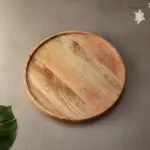 Round Wooden Serving Platter