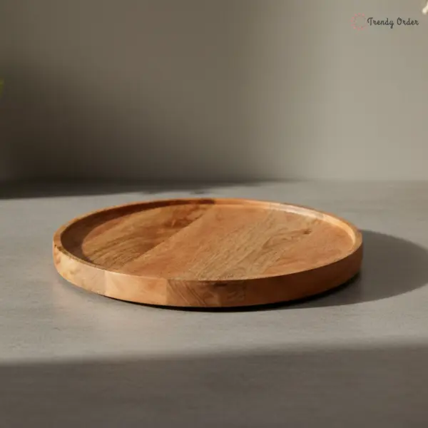 Round Wooden Serving Platter