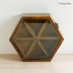 Hexagon Wooden Masala Box