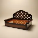 Wooden Singhasan for Laddu Gopal