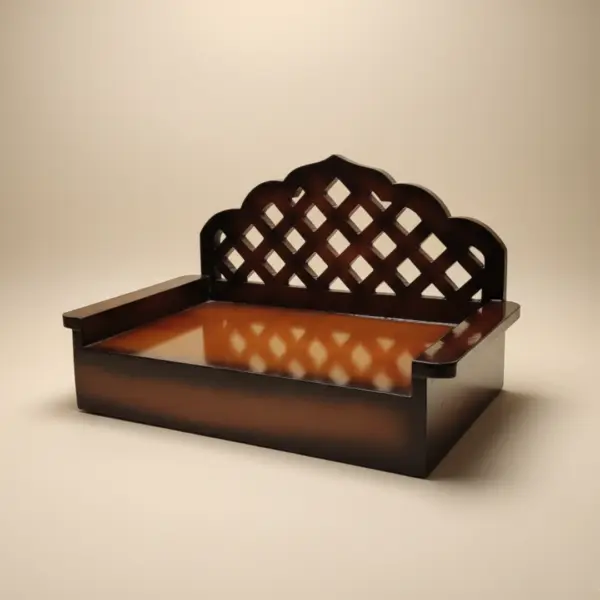 Wooden Singhasan for Laddu Gopal