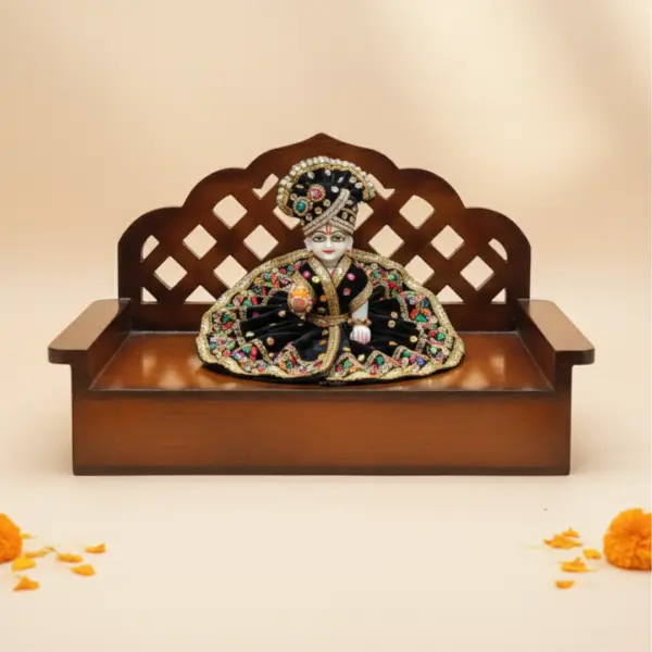Wooden Singhasan for Laddu Gopal