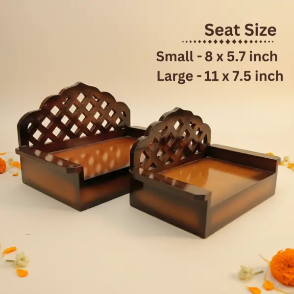 Wooden Singhasan for Laddu Gopal