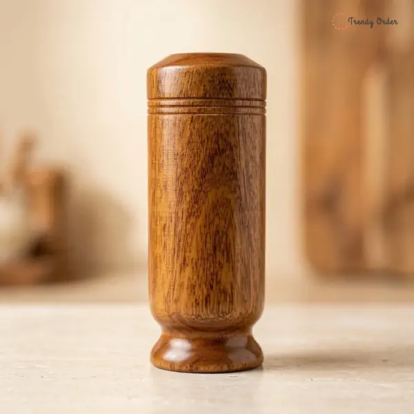 Vijaysar Glass Wooden Tumbler