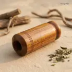 Vijaysar Glass Wooden Tumbler