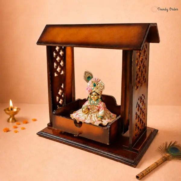 Laddu Gopal Wooden Jhula Laddu Gopal Wooden Jhula